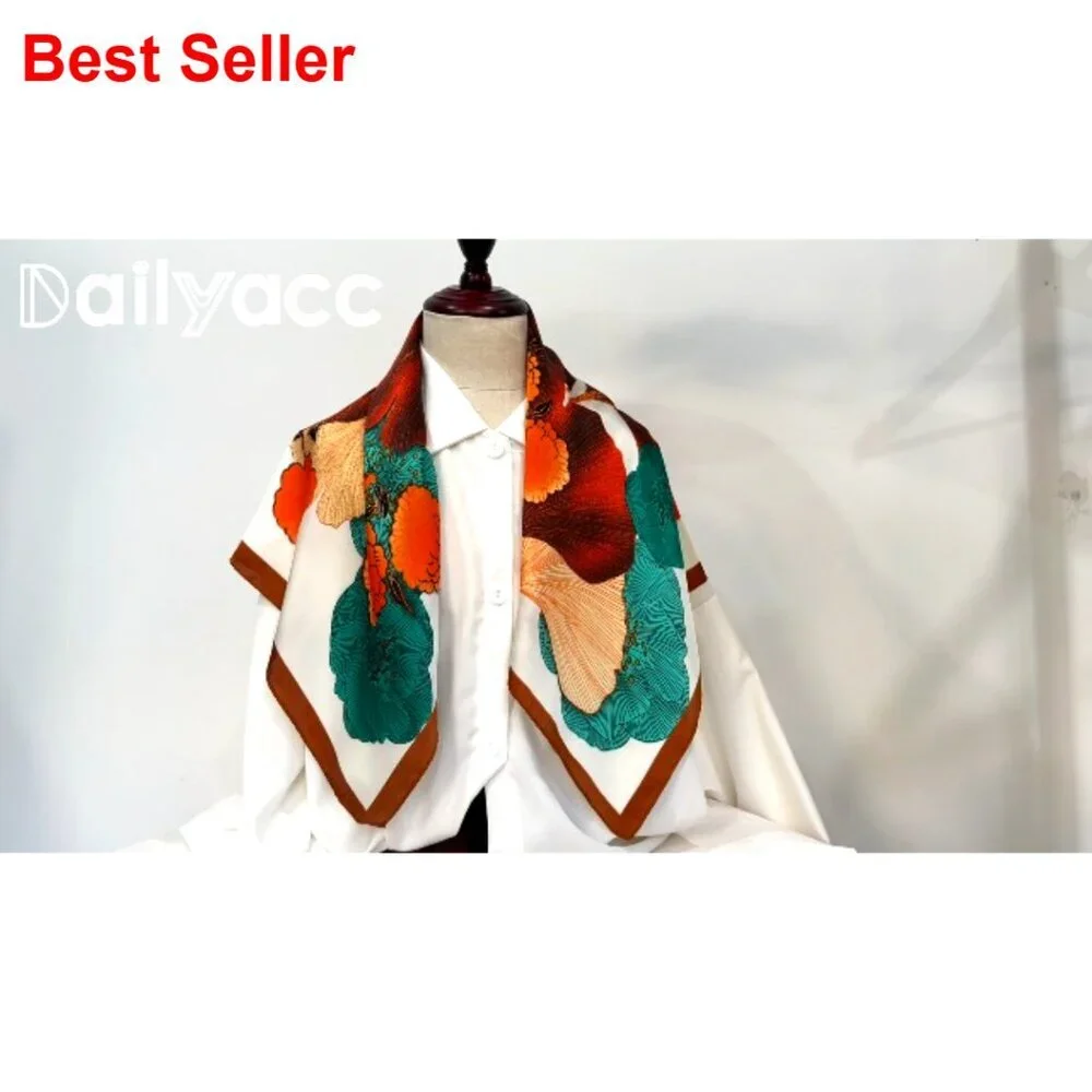 Lightweight Silk Satin Head Scarf for Women Fashion Accessory